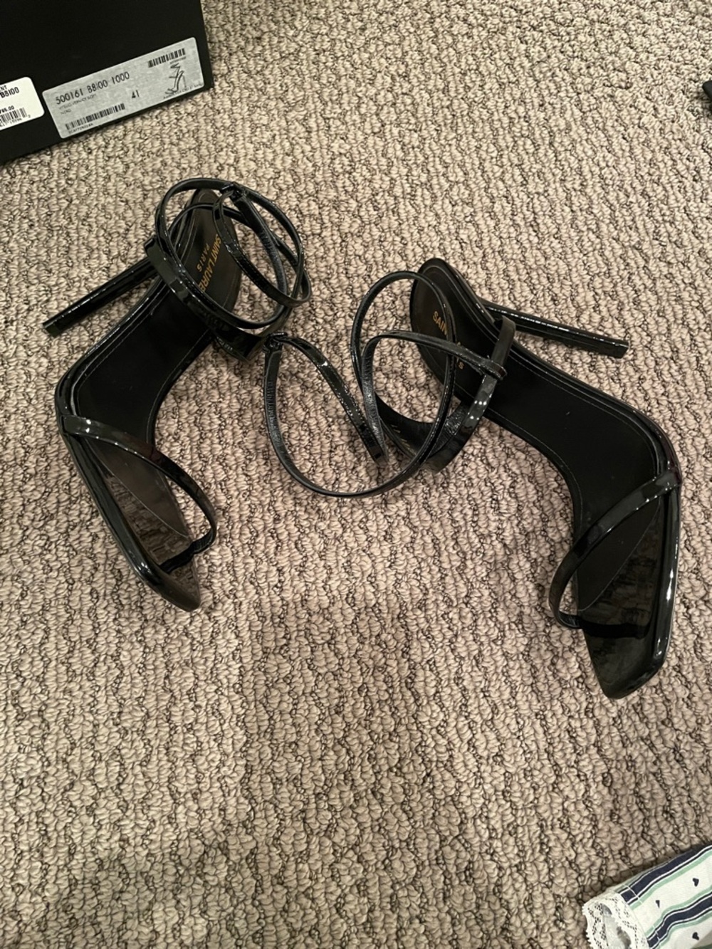 Saint Laurent Amber Edie Sandal Heels - Picture 5 of 8
